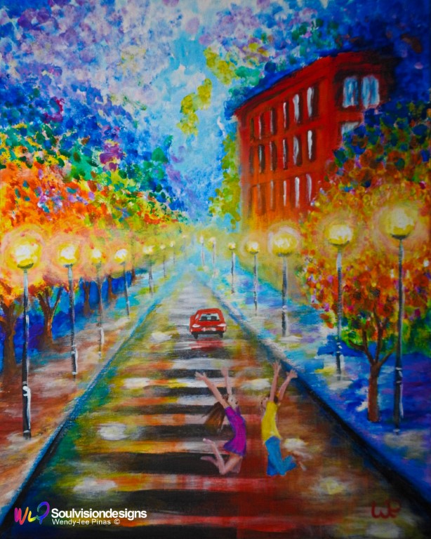 Serendipity - The Melody of Life - Acrylic Painting by Wendy-lee Pinas(Medium)